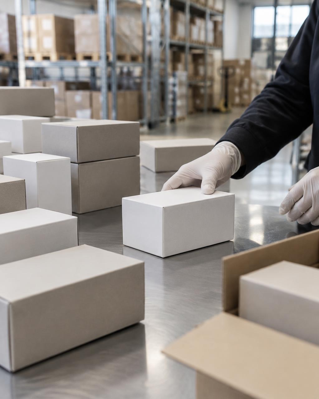 Packaged goods prepared for trade supply